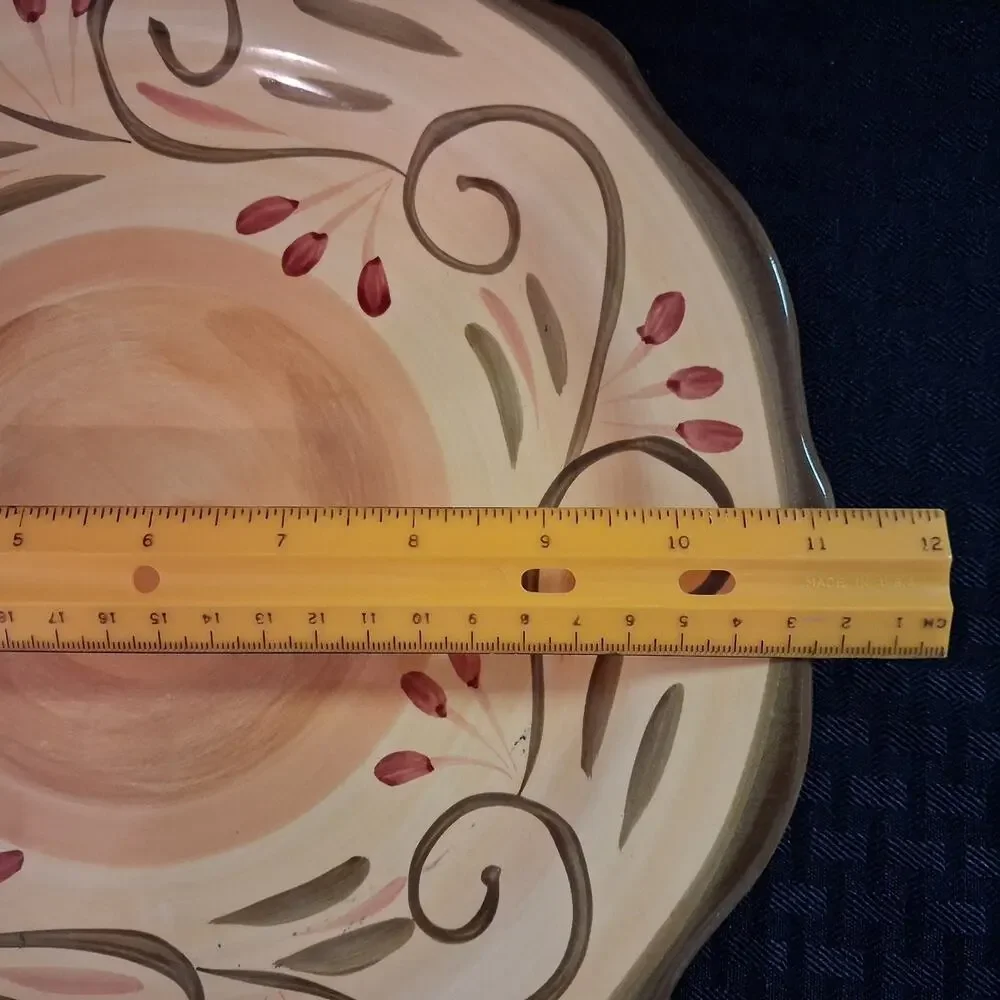 Home Trends Italian Villa Dinner Plates LOT of 7 Stoneware 11